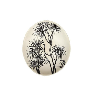 Jo Luping Small Porcelain Ti Kouka Bowl (10cm) - Black On White | Koop.co.nz