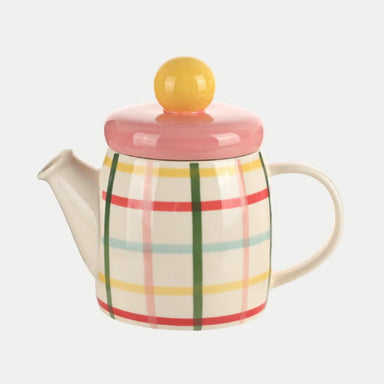 Garcia Multi Check Teapot (800ml) | Koop.co.nz