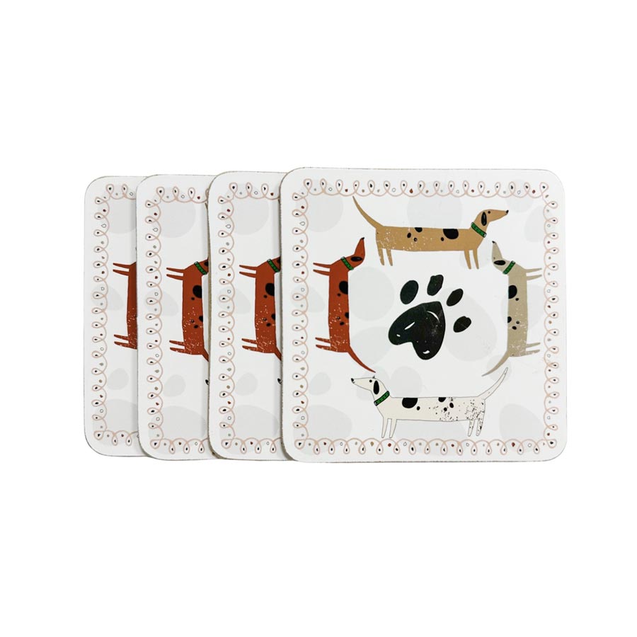 Urban Products Dog Stack Coaster Set/4 | Koop.co.nz