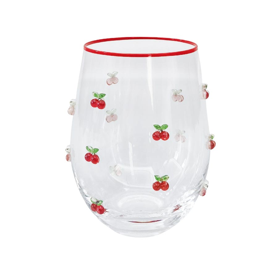 Stemless Wine Glass - Cherry
