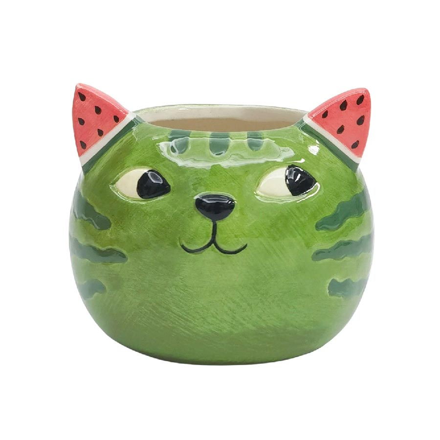 Watermelon Cat Planter (10cm)