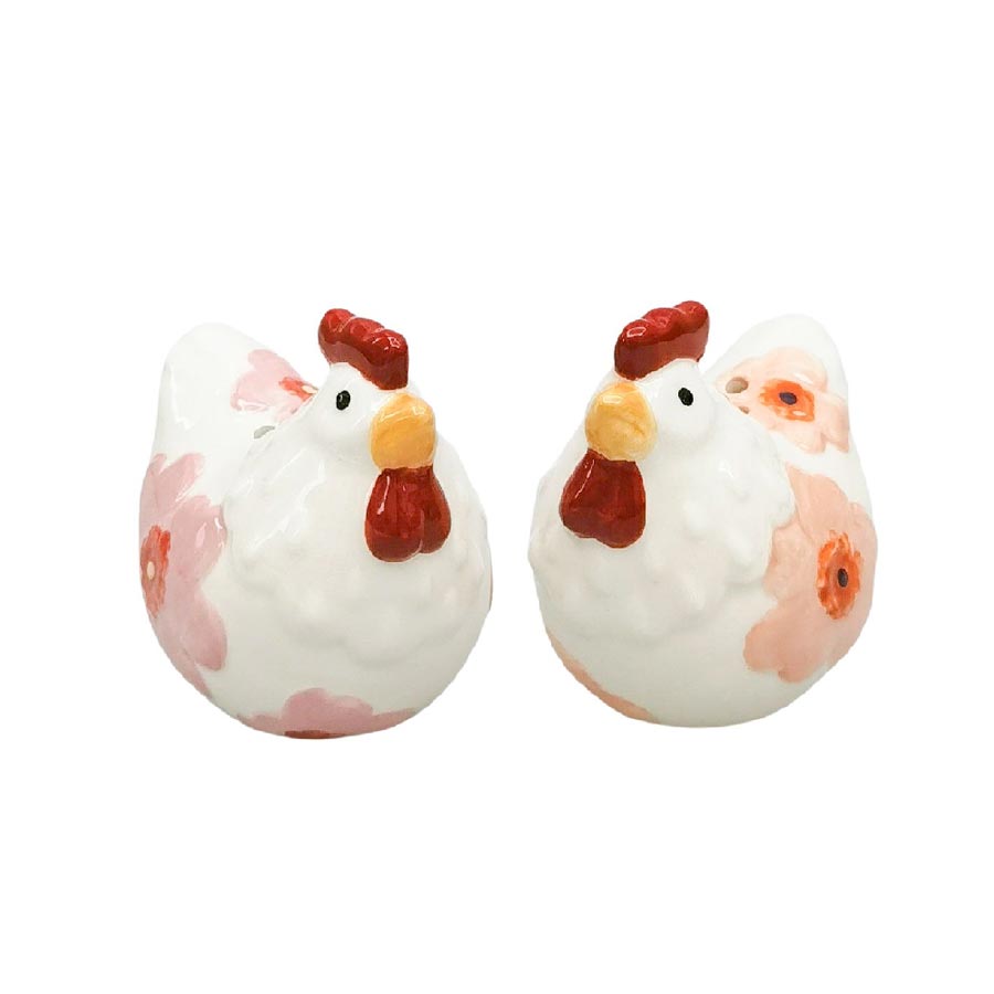 Poppy Chicken Salt & Pepper Shakers