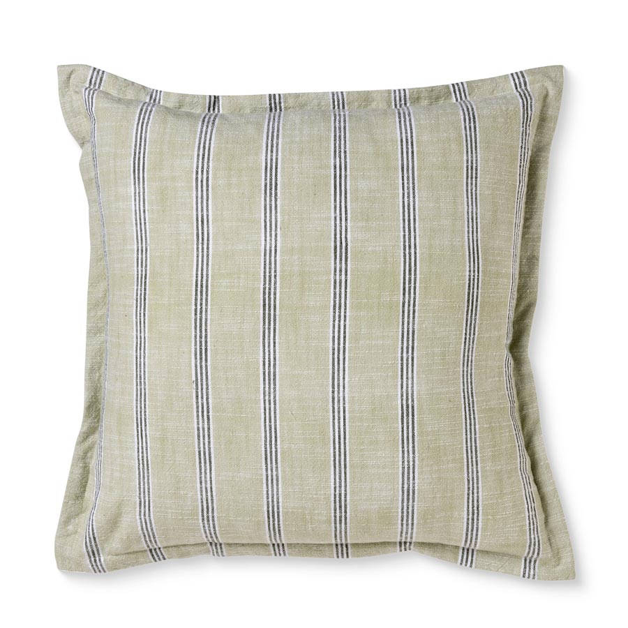 Madras Link Sylvan Green Stripe Cushion Cover (50cm) | Koop.co.nz