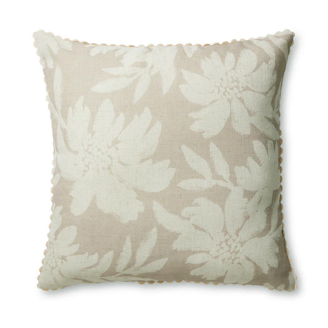 Madras Link Eve Neutral Floral Cushion Cover (50cm) | Koop.co.nz
