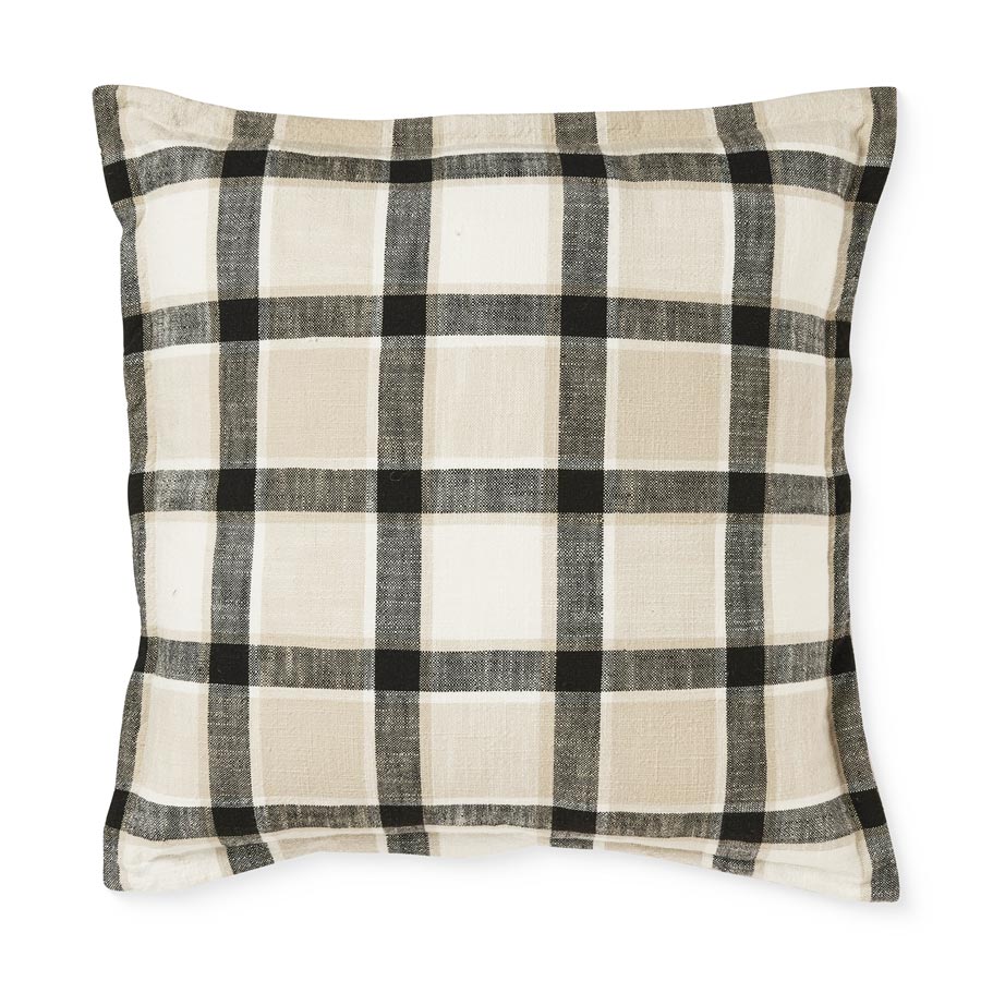 Madras Link Keaton Slub Check Cushion Cover (50cm) | Koop.co.nz