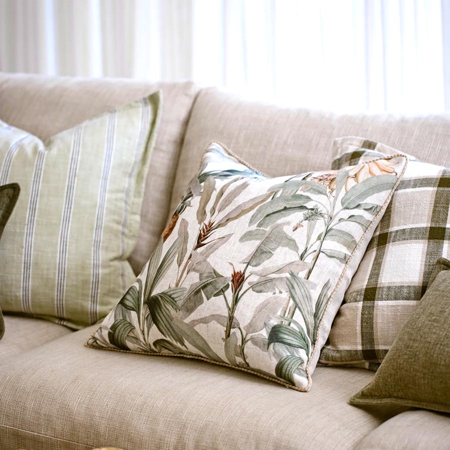 Madras Link Barbados Green Cushion Cover (50cm) | Koop.co.nz