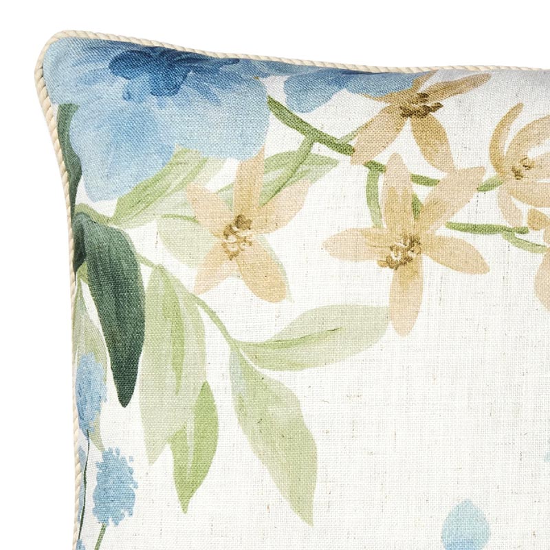 Marisol Blue Floral Cushion Cover (50cm)