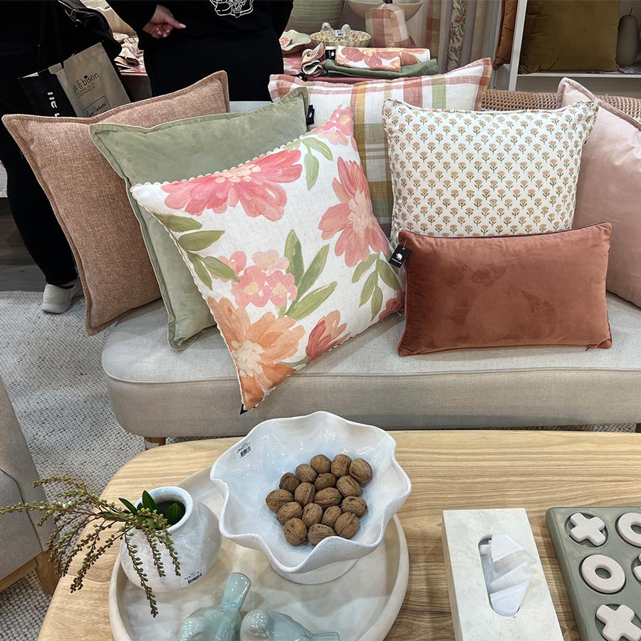 Theo Blush Cushion Cover (50cm)