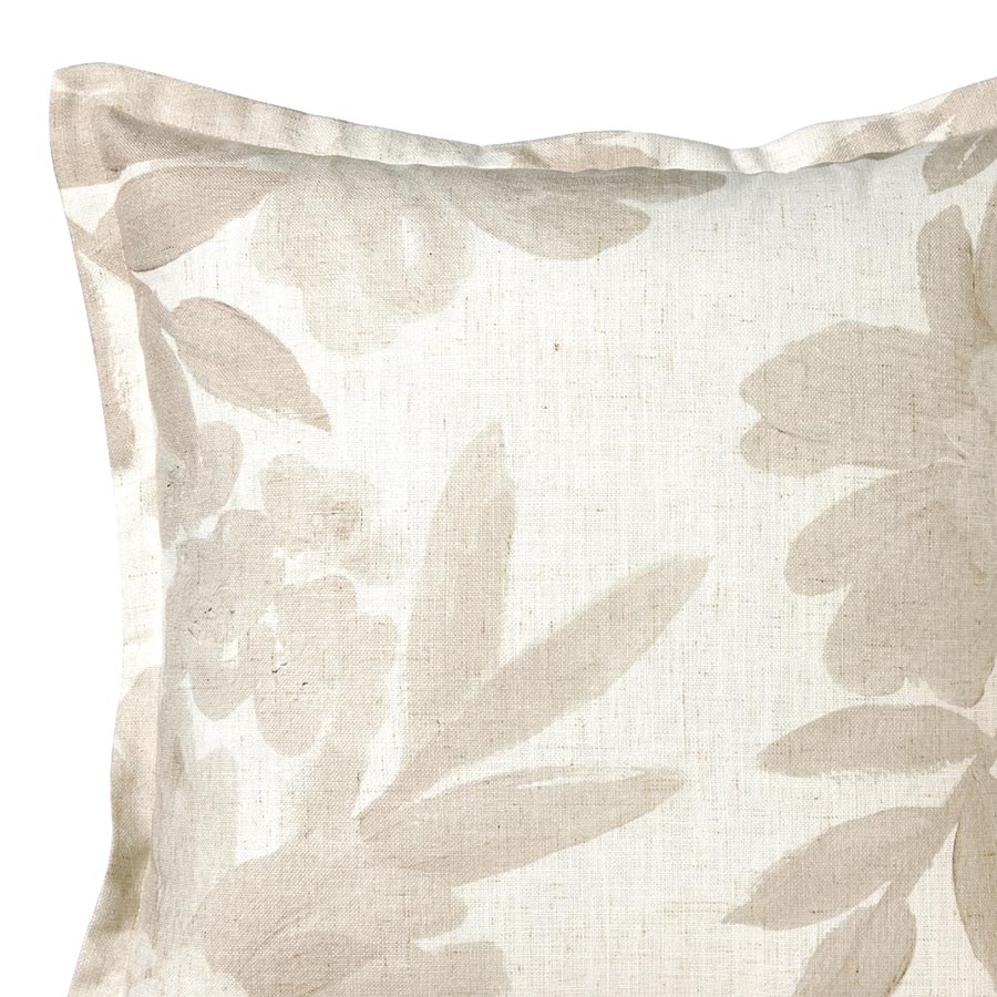 Aubrey Neutral Floral Cushion Cover (50cm)