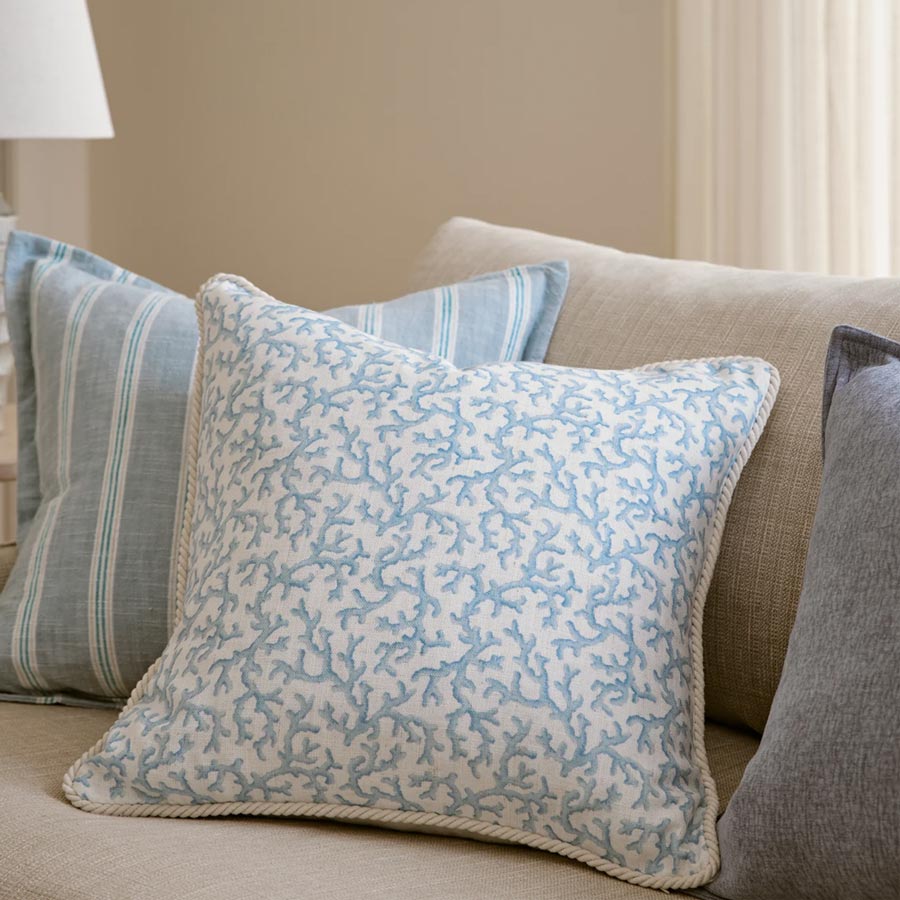Hayman Coral Blue Cushion Cover (50cm)