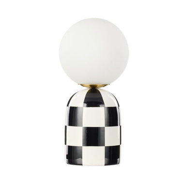 Emporium Archie Black Checker Table Lamp (32cm) | Koop.co.nz
