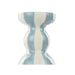 Emporium Lane Blue Stripe Candle Holder (14cm) | Koop.co.nz