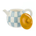 Emporium Check Teapot (700ml) - Blue/Yellow | Koop.co.nz