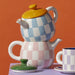 Emporium Check Teapot (700ml) - Blue/Yellow | Koop.co.nz