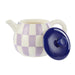 Emporium Check Teapot (700ml) - Lilac/Blue | Koop.co.nz