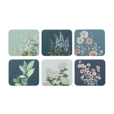Ashdene Secret Garden Coaster Set/6 - Blue | Koop.co.nz