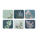 Ashdene Secret Garden Coaster Set/6 - Blue | Koop.co.nz