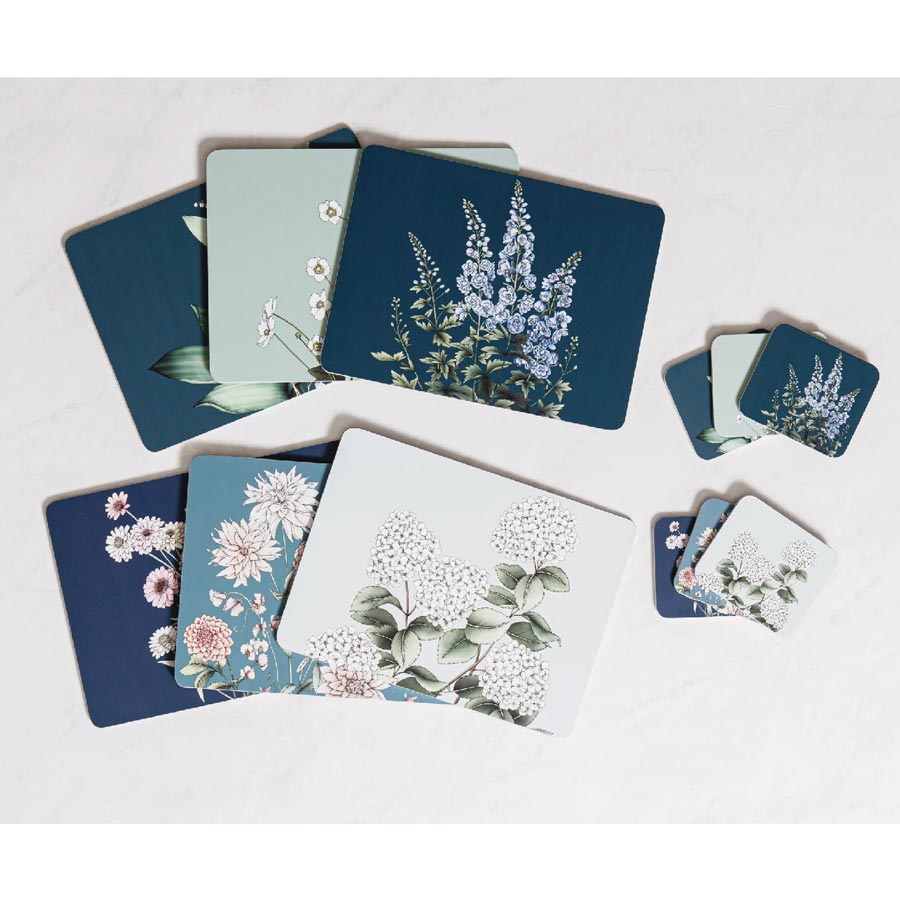 Ashdene Secret Garden Placemats Set/6 - Blue | Koop.co.nz