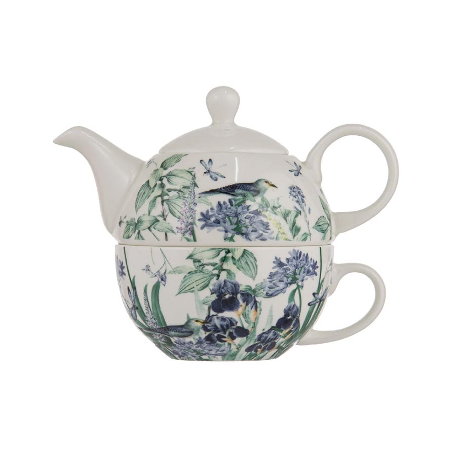 Ashdene Iris Garden Bone China Tea For One (450ml) | Koop.co.nz