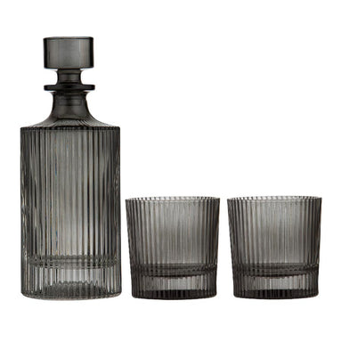 Ladelle Cyrus Charcoal Whisky Set (3pc) | Koop.co.nz