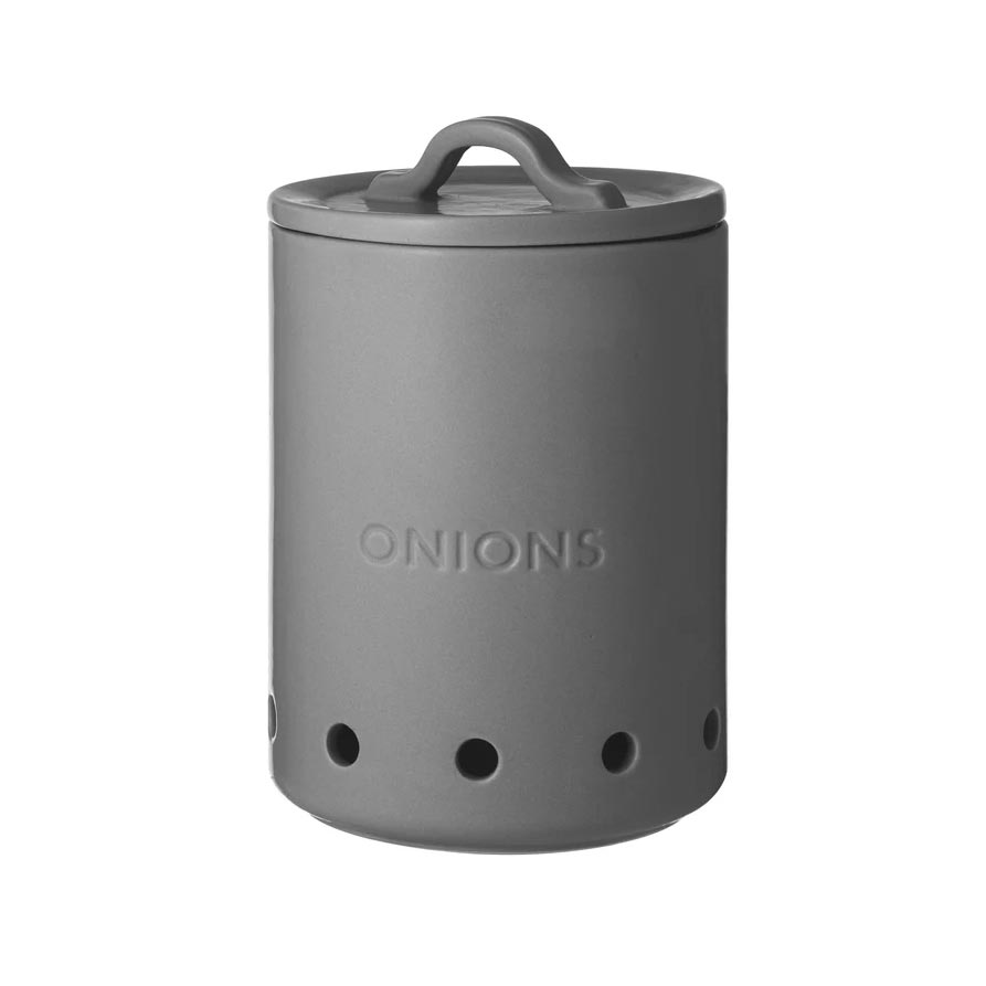 Ladelle Essentials Onion Vault - Charcoal | Koop.co.nz