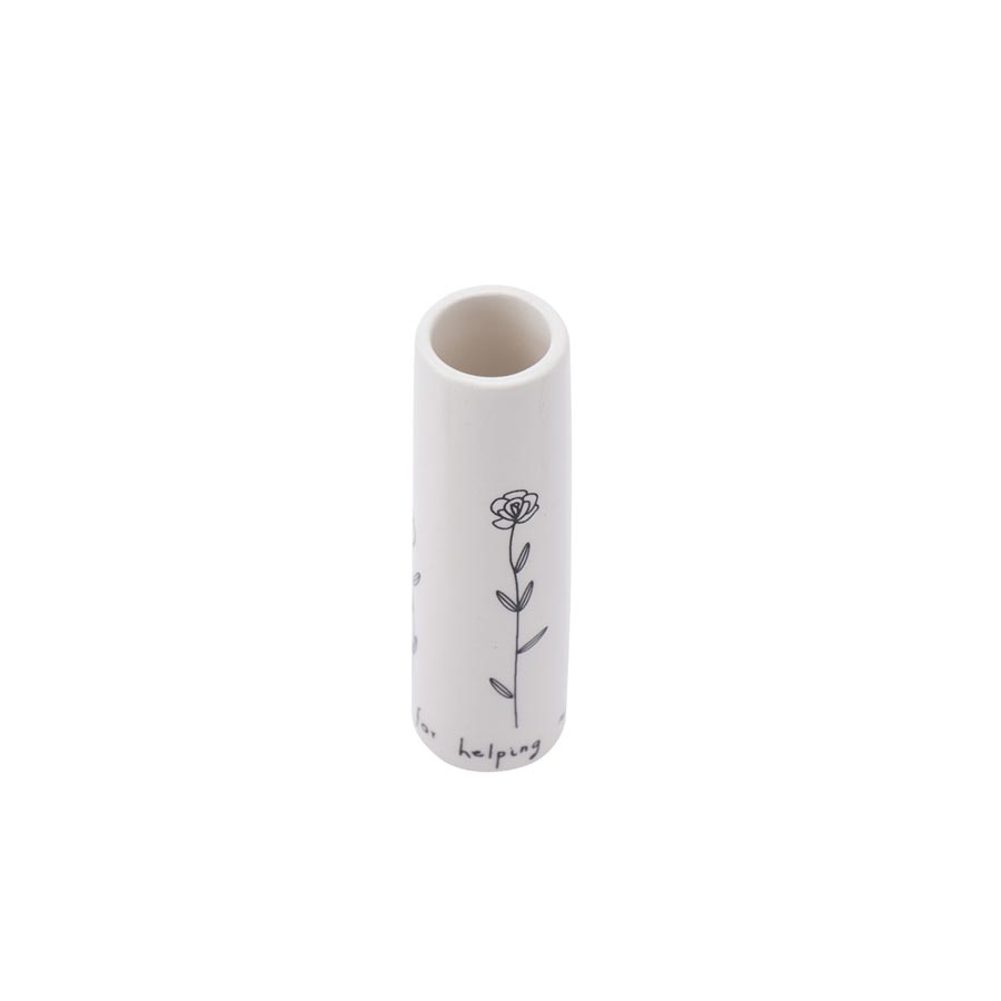 Nibble Mini Bud Vase - Thank You For Helping Me Grow (8cm) | Koop.co.nz