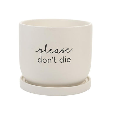 Nibble Planter Pot - Please Don't Die | Koop.co.nz
