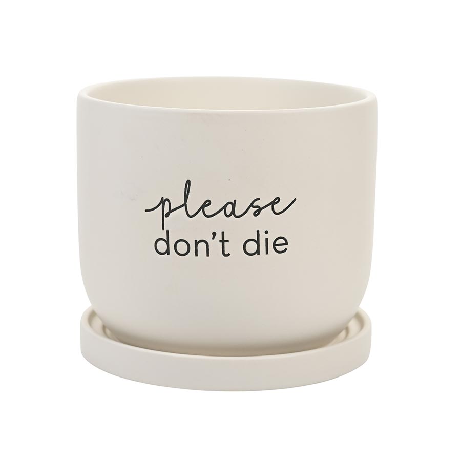 Nibble Planter Pot - Please Don't Die | Koop.co.nz