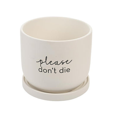 Nibble Planter Pot - Please Don't Die | Koop.co.nz