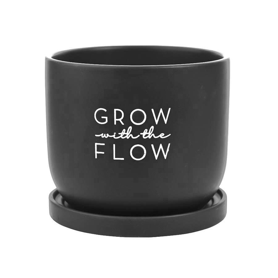 Nibble Planter Pot - Grow With The Flow | Koop.co.nz