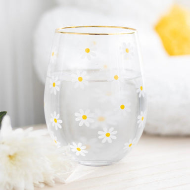 Nibble Stemless Wine Glass - Daisy | Koop.co.nz