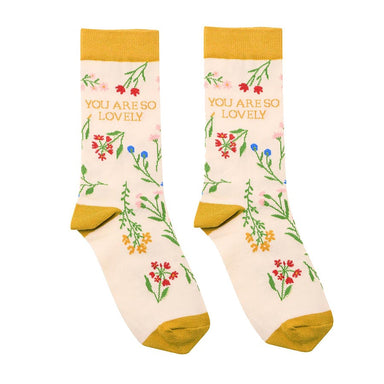Nibble Women's Cotton Socks - You Are So Lovely | Koop.co.nz