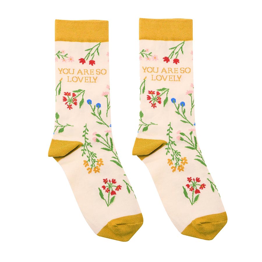 Nibble Women's Cotton Socks - You Are So Lovely | Koop.co.nz