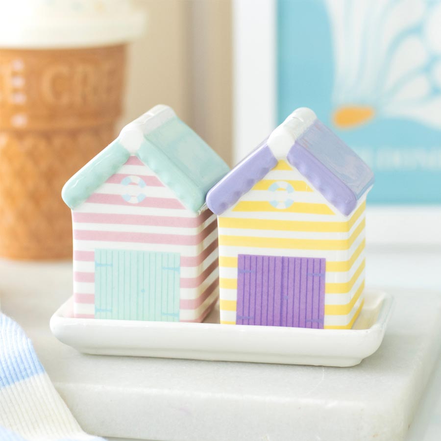 Nibble Beach Hut Salt & Pepper Shakers | Koop.co.nz