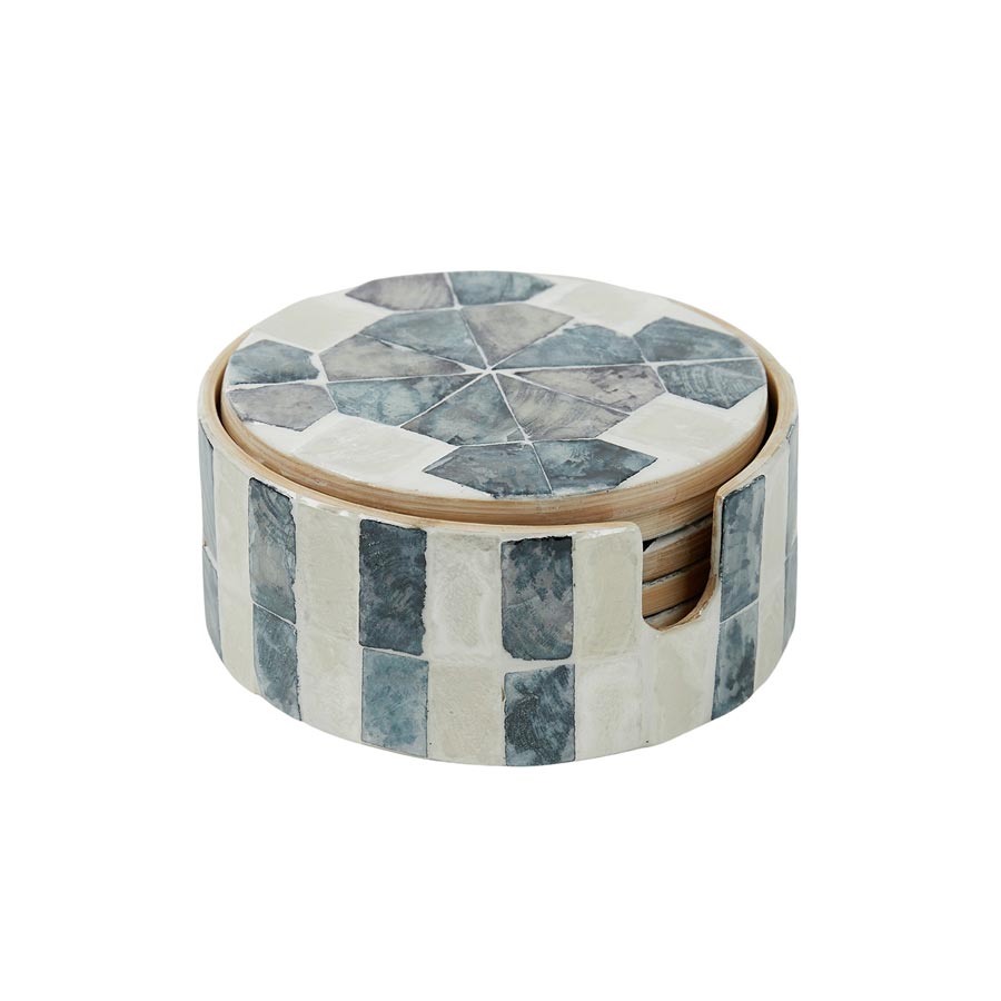 Coast To Coast Nya Inlay Coaster Set/6 | Koop.co.nz