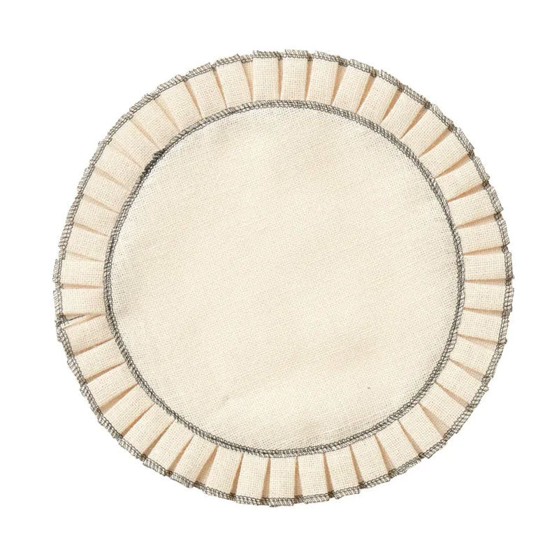 Assemble Pleat Jute Placemat | Koop.co.nz