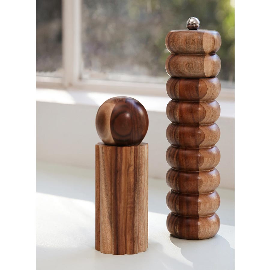 Assemble Oracle Salt/Pepper Grinder - Natural Wood (16cm) | Koop.co.nz