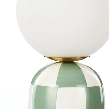 Emporium Archie Green Checker Table Lamp (32cm) | Koop.co.nz