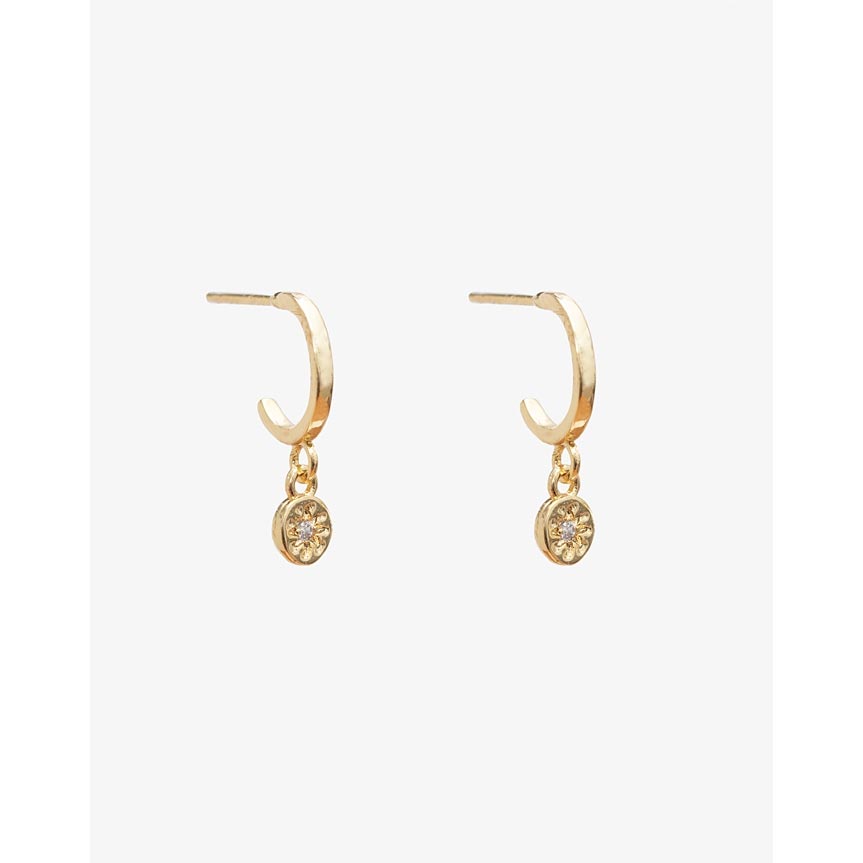 Antler Gold Molly Petite Hoop Earrings | Koop.co.nz