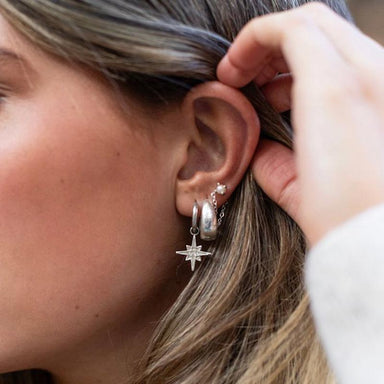 Antler Stella Silver Star Earrings | Koop.co.nz