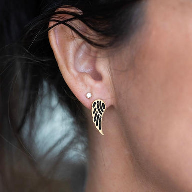 Antler Gold Mystic Wings Earrings | Koop.co.nz