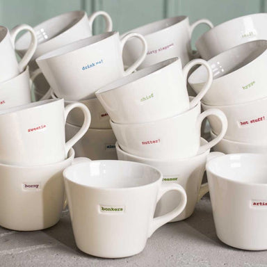 Keith Brymer Jones Bucket Mug - Overworked / Underpaid | Koop.co.nz