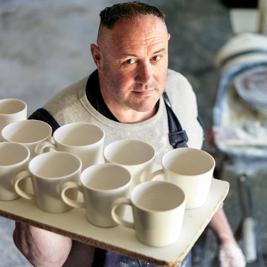 Keith Brymer Jones Bucket Mug - Overworked / Underpaid | Koop.co.nz