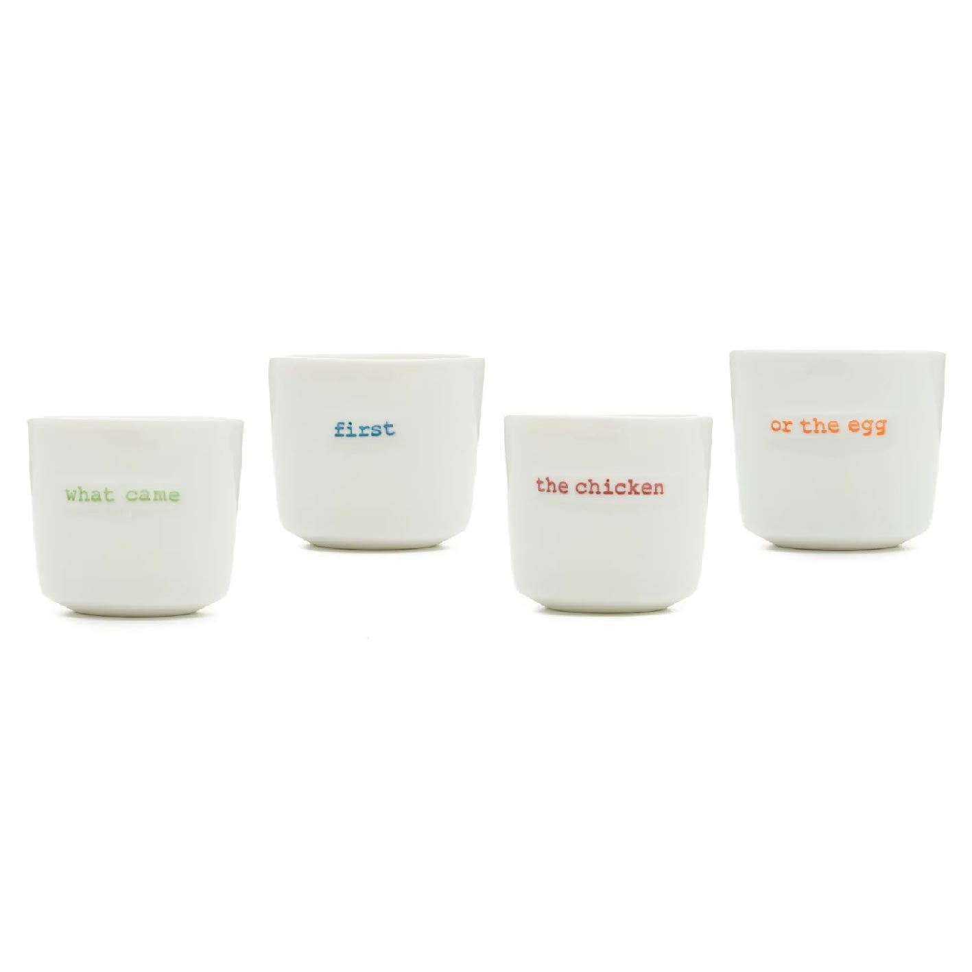 Keith Brymer Jones Egg Cup Set/4 - What Came First | Koop.co.nz