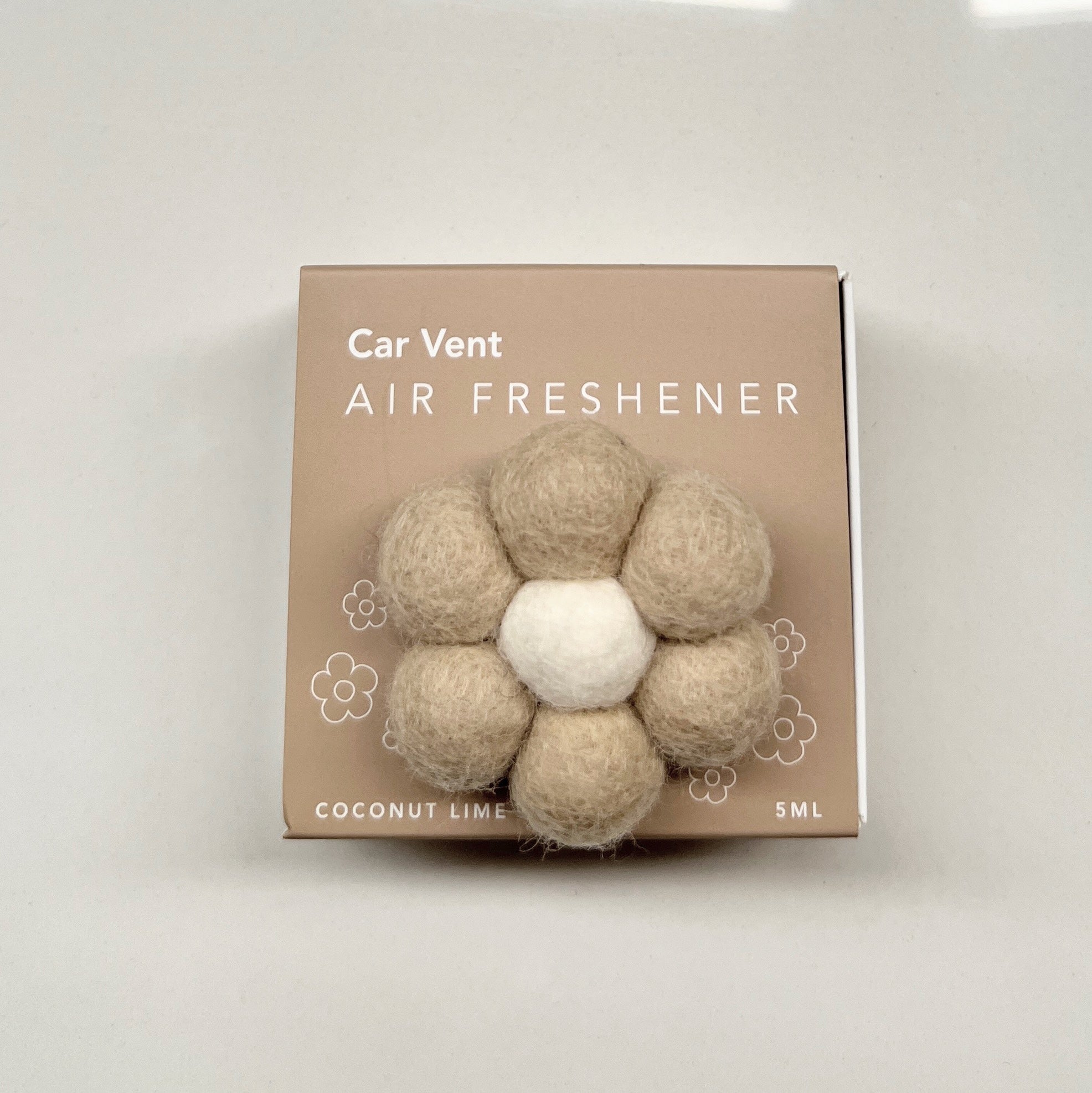 Store17 NZ Wool Daisy Car Vent Air Freshener | Koop.co.nz