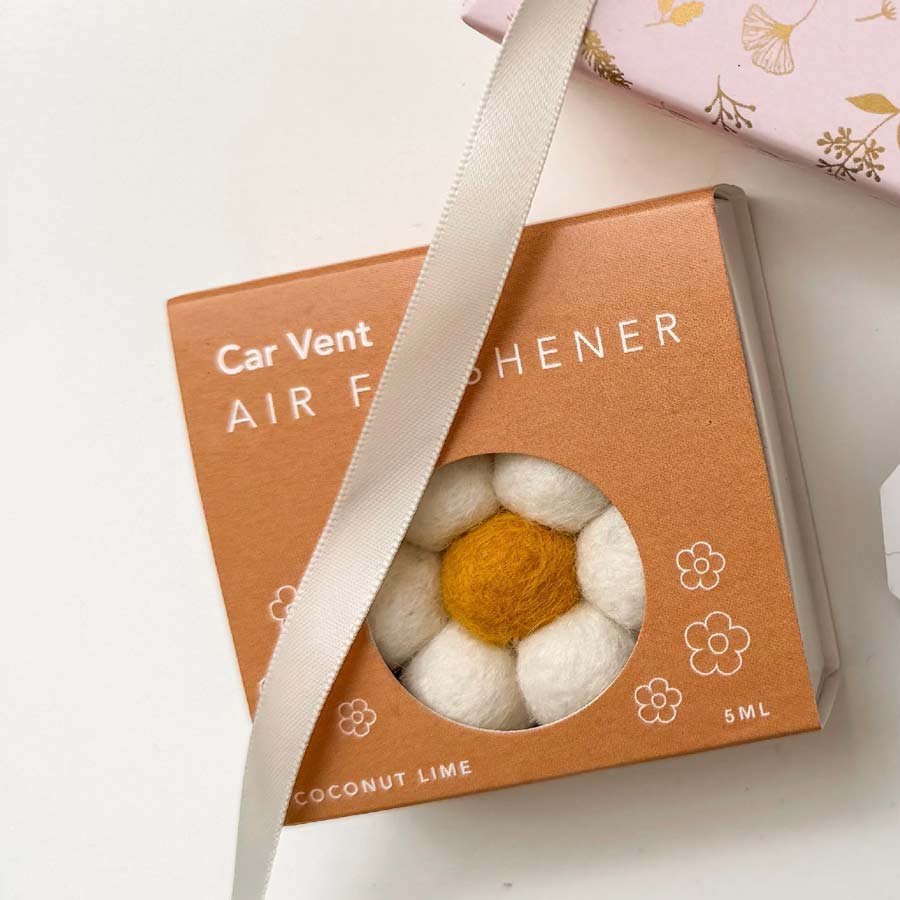 Store17 NZ Wool Daisy Car Vent Air Freshener | Koop.co.nz