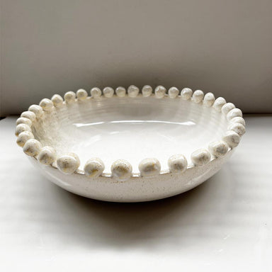 Le Forge Terracotta Bobble Bowl - Ivory | Koop.co.nz