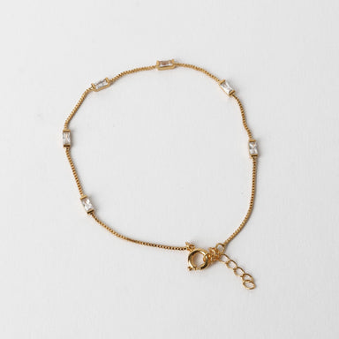 Le Forge Kiki Baguette Bracelet - Gold/White | Koop.co.nz