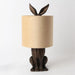 Le Forge Bunny Lamp - Brown/Champagne (43cm) | Koop.co.nz