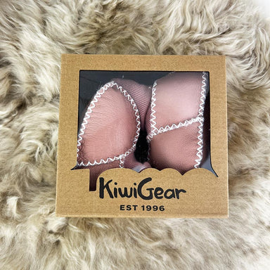 Kiwi Gear Sheepskin Baby Booties - Pink | Koop.co.nz